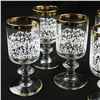 Image 1 : SET OF 5 VINTAGE CORDIAL SHERRY GOLD TRIM GLASSES