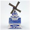 Image 2 : VTG DELFTS BLUE CERAMIC WINDMILL COIN PIGGY BANK
