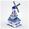 Image 5 : VTG DELFTS BLUE CERAMIC WINDMILL COIN PIGGY BANK