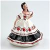Image 1 : CERAMIC WOMAN FIGURINE - UKRAINIAN MOTIF DRESS