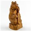 Image 2 : FOLK ART BEAR WITH GUITAR WOOD CARVING - USSR