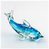 Image 2 : HAND BLOWN GLASS DOLPHIN FISH FIGURINE - BLUE