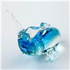 Image 4 : HAND BLOWN GLASS DOLPHIN FISH FIGURINE - BLUE