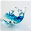 Image 5 : HAND BLOWN GLASS DOLPHIN FISH FIGURINE - BLUE