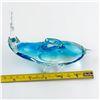 Image 8 : HAND BLOWN GLASS DOLPHIN FISH FIGURINE - BLUE