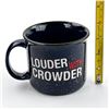 Image 7 : LOUDER WITH CROWDER - BLUE ETCHED COFFEE MUG