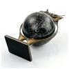 Image 8 : METAL OWL BIRD WORLD GLOBE SCULPTURE FIGURINE