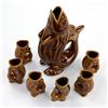 Image 2 : VINTAGE BOLESLAWIEC POLAND FISH DECANTER SET