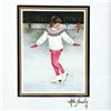Image 2 : SIGNED JOHN NEWBY PRINT - FIGURES - FIGURE SKATING