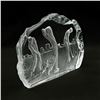 Image 2 : LARGE NYBRO SWEDEN CRYSTAL GOLF PAPERWEIGHT