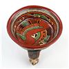 Image 8 : POLYCHROME FOLK ART POTTERY TRIPOD RATTLE BOWL