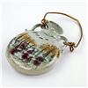 Image 2 : HAND MADE GLAZED  STONEWARE POTTERY WALL FLASK