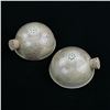 Image 1 : IGLOO SHAPED POTTERY SALT & PEPPER SHAKERS