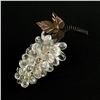 Image 2 : VTG HAND MADE WIRED GLASS GRAPES SCULPTURE