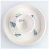 Image 2 : WHITE GLAZED CHIP & DIP STUDIO ART POTTERY SIGNED