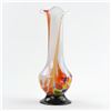 Image 1 : VTG HAND BLOWN CONFETTI STYLE ART GLASS BUD VASE