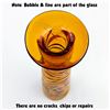 Image 8 : VTG AMBER CARAMEL BLOWN ART GLASS VASE - LOETZ?