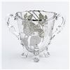 Image 1 : VTG FOREST BY SILVER CITY GLASS FOOTED SUGAR BOWL
