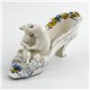 Image 1 : VTG PORCELAIN VICTORIAN ERA CUDDLING CATS SHOE