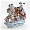 Image 2 : CHINESE FAMILLE ROSE PORCELAIN FIGURINE SCULPTURE