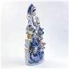 Image 2 : BUDDHIST GODDESS BLUE & WHITE PORCELAIN STATUE