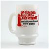 Image 3 : VTG MILK GLASS COFFEE MUG CUP FIRE HYDRANT DOGS