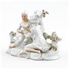 Image 6 : VTG VICTORIAN COUPLE PORCELAIN STATUE FIGURINE