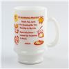 Image 1 : HUMOROUS MY MORNING PRAYER MILK GLASS MUG