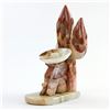 Image 8 : VTG HAND CARVED MEXICAN ONYX MARBLE BOOKENDS