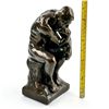Image 12 : BRONZE COLOR RODIN’S THE THINKER ART SCULPTURE