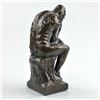 Image 5 : BRONZE COLOR RODIN’S THE THINKER ART SCULPTURE