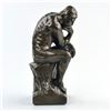 Image 6 : BRONZE COLOR RODIN’S THE THINKER ART SCULPTURE