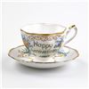 Image 6 : QUEEN ANNE HAPPY ANNIVERSARY TEA CUP & SAUCER
