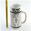 Image 11 : CERAMIC LAZY MAN’S BEER MUG STEIN - 3D URINAL