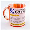 Image 1 : RX PRESCRIPTION COFFEE MUG ORANGE COLOUR GLASS