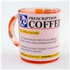 Image 4 : RX PRESCRIPTION COFFEE MUG ORANGE COLOUR GLASS