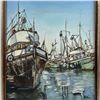 Image 2 : OIL PAINTING SIGNED D. VELDMAN - FISHING TRAWLERS?
