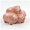 Image 1 : VINTAGE 4 PIGS CERAMIC PIGGY COIN BANK SCULPTURE