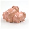 Image 5 : VINTAGE 4 PIGS CERAMIC PIGGY COIN BANK SCULPTURE
