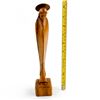 Image 8 : HAND CARVED WOOD MADONNA FIGURINE SCULPTURE