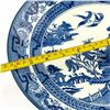 Image 4 : LARGE UNMARKED 12.25” BLUE WILLOW PLATTER PLATE