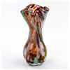 Image 1 : END OF DAY CONFETTI ART GLASS STYLE FLOWER VASE