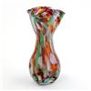 Image 3 : END OF DAY CONFETTI ART GLASS STYLE FLOWER VASE