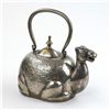 Image 1 : VTG SILVER PLATED POTTERY BARN CAMEL KETTLE POT