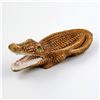 Image 1 : VTG CERAMIC ALIGATOR TRINKET OR JEWELRY DISH TRAY