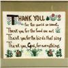 Image 2 : VTG NEEDLEPOINT EMBROIDERY SAMPLER PRAYER VERSE