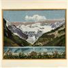 Image 2 : VTG FRAMED NEEDLEPOINT MOUNTAIN LAKE SCENE