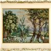 Image 2 : VTG FRAMED NEEDLEPOINT TREES & STREAM SCENE