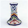 Image 2 : TALAVERA FOLK ART POTTERY CANDLE HOLDER - MEXICO
