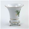 Image 2 : HOLLOHAZA PORCELAIN TRI-FOOTED HUNGARY VASE